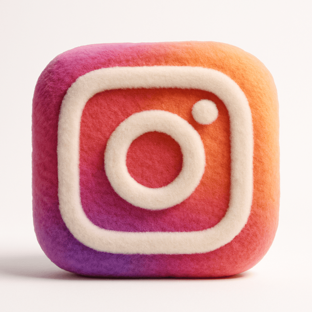 Instagram Logo in Yarn Style